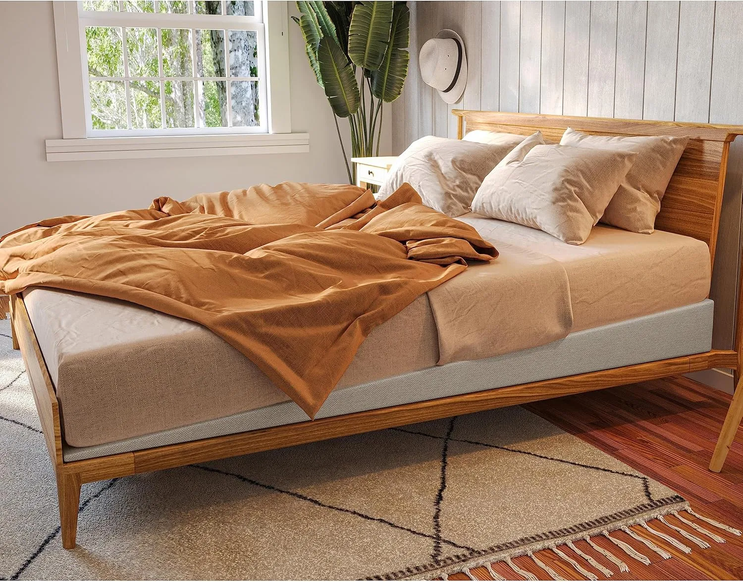 Avana Mattress Elevator with Polycotton Covers - Under Bed 7-Inch Incline Foam Lift, Multiple Colors, Queen Size