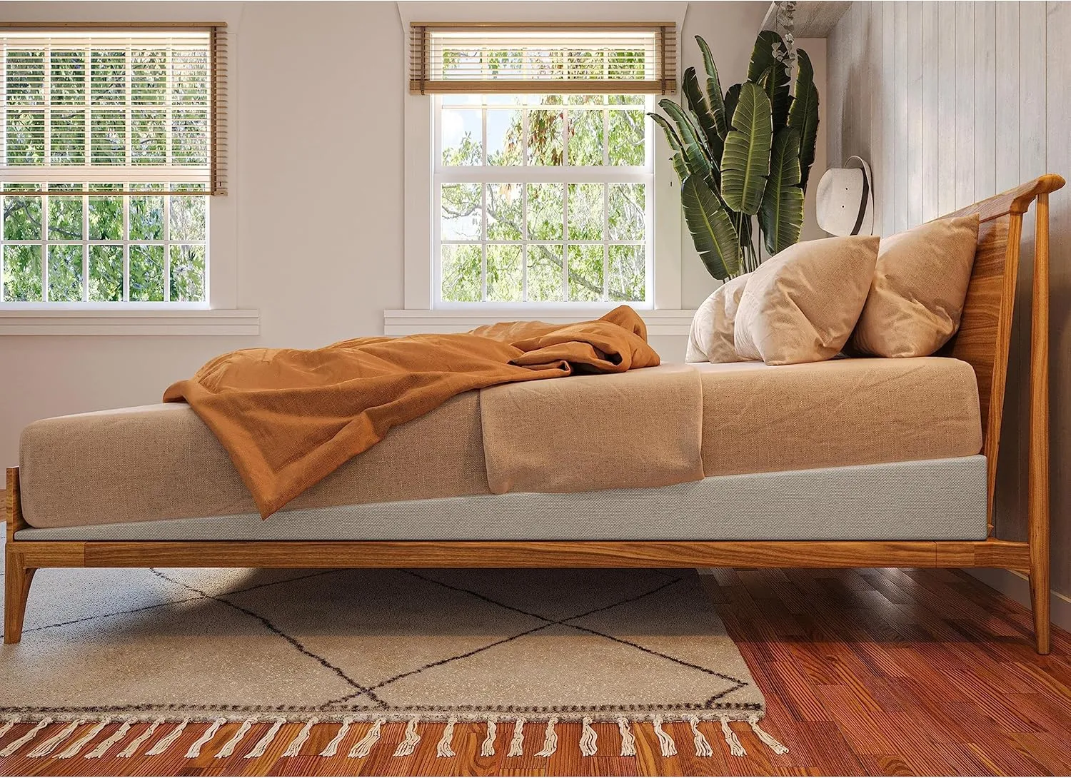 Avana Mattress Elevator with Polycotton Covers - Under Bed 7-Inch Incline Foam Lift, Multiple Colors, Queen Size