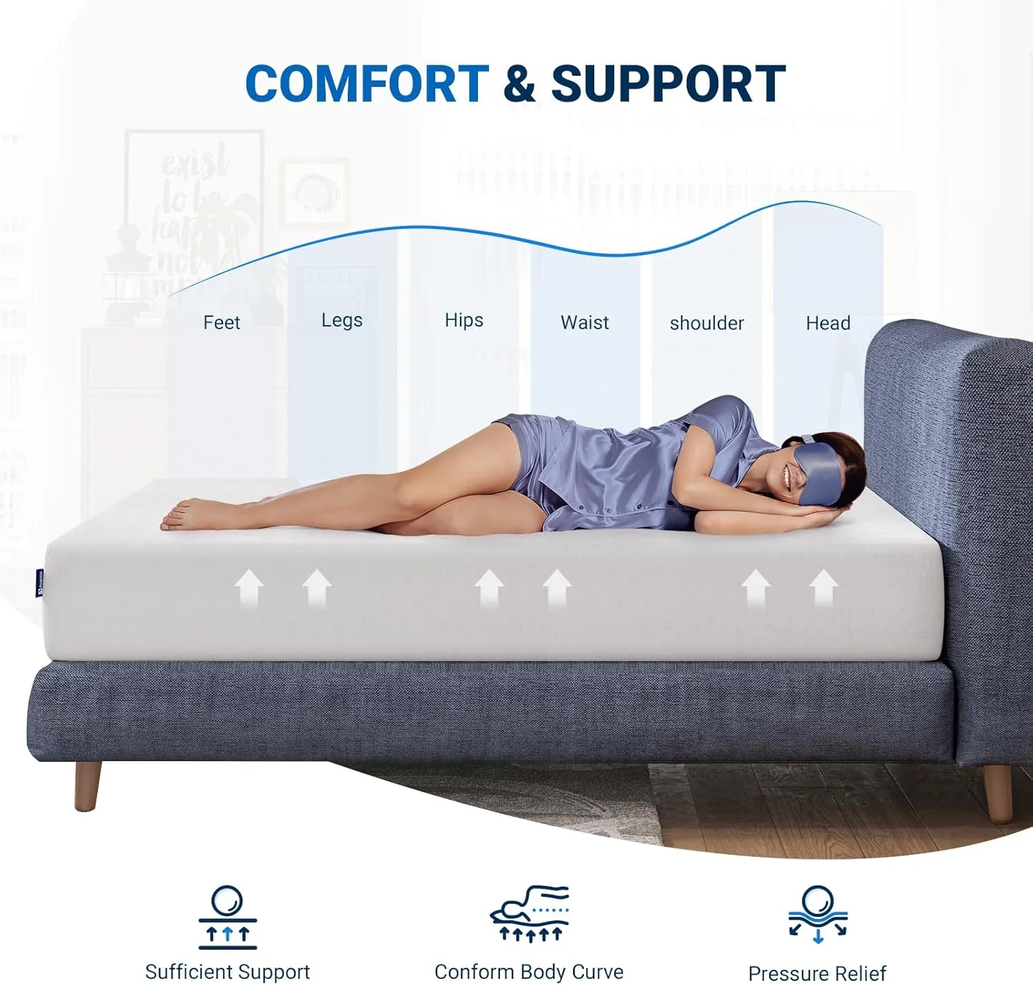 Avenco Full Size Mattress, 12 Inch Full Mattress in a Box with Bamboo Charcoal Memory Foam for Cooling Sleep & Pain Relief, Medium Soft Guestroom Full Bed Mattresses, CertiPUR-US Certified