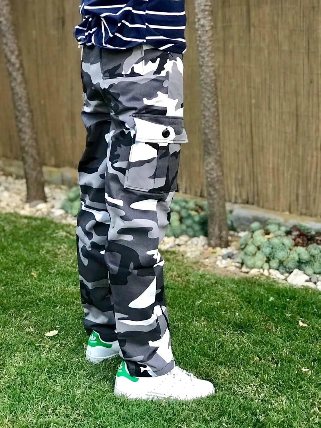 BACKBONE Boys Girls Kids Combat Army Ranger Camping Outdoor camo Cargo Pants Trousers