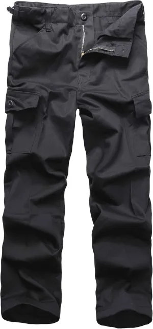 BACKBONE Boys Girls Kids Combat Army Ranger Camping Outdoor camo Cargo Pants Trousers
