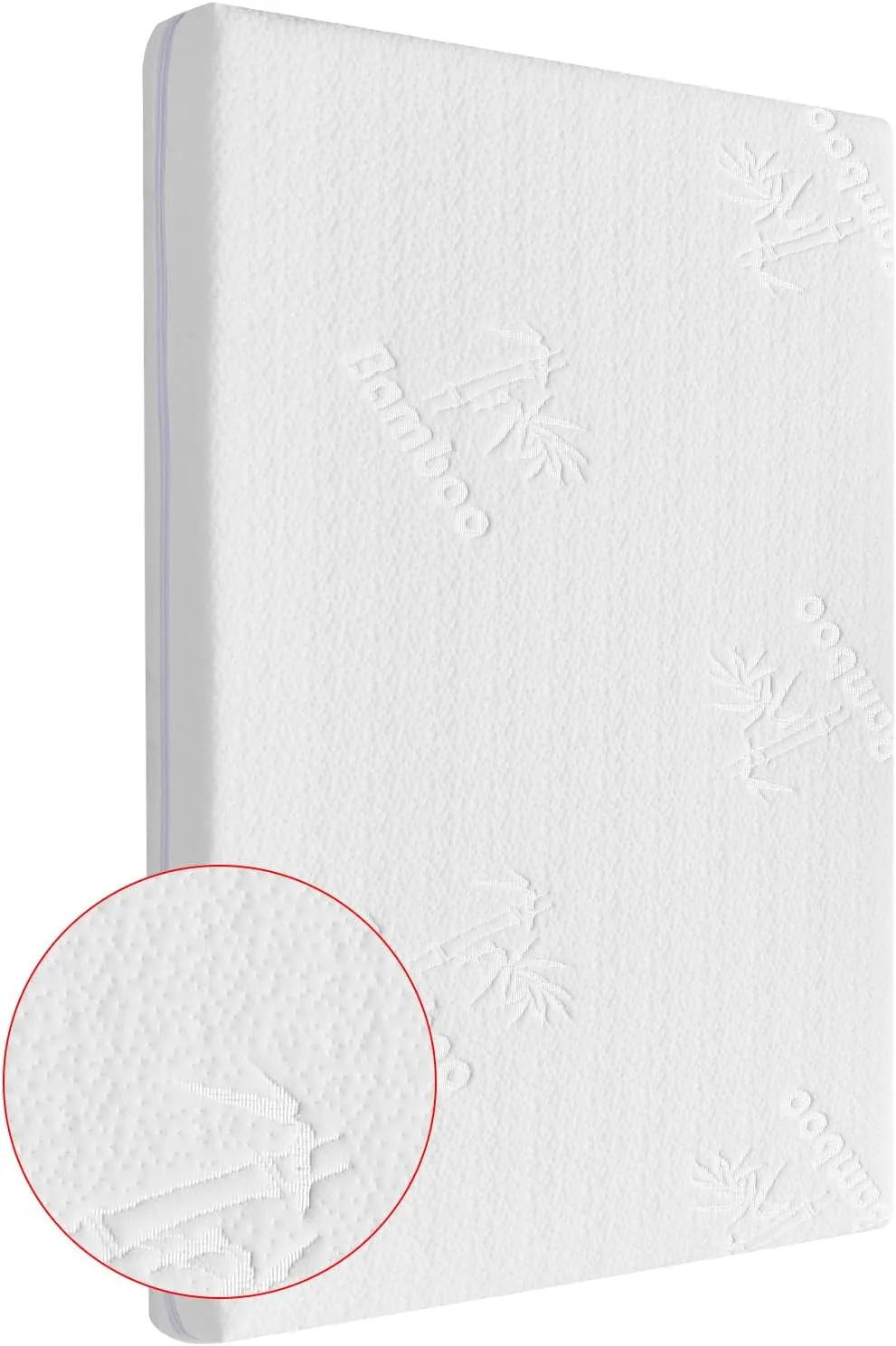 Bassinet Mattress Pad 36.5X25X1.5, Fits Dream On Me Nest/Zodiak/Zoom Portable, Pamo Babe Deluxe and Baby Trend Deluxe Portable, Waterproof Breathable Soft Baby Foam with Removable Zippered Cover