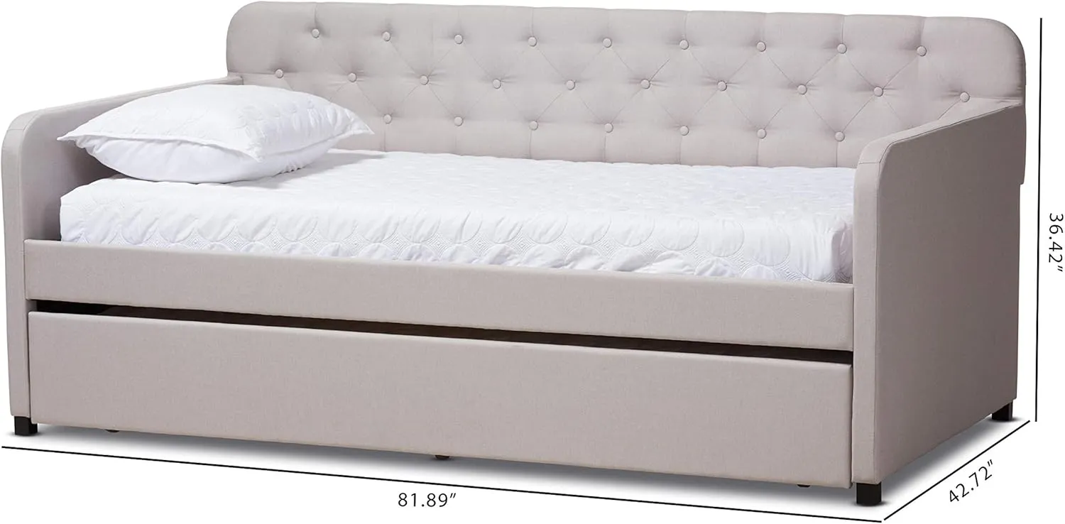 Baxton Studio Daybeds Twin Beige