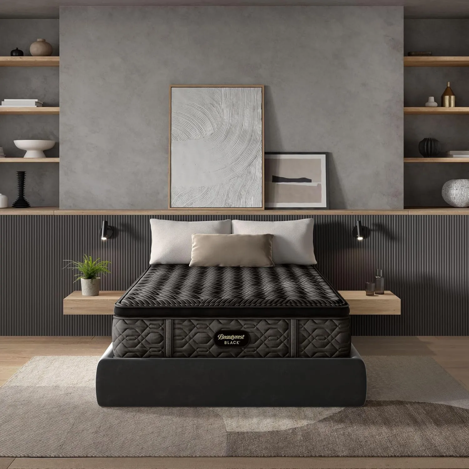 Beautyrest Black Series One 14.75" Medium Pillow Top King Mattress - Breathable, Cooling, and Supportive - CertiPUR-US Certified, 100-Night Sleep Trial, and 10-Year Limited Warranty