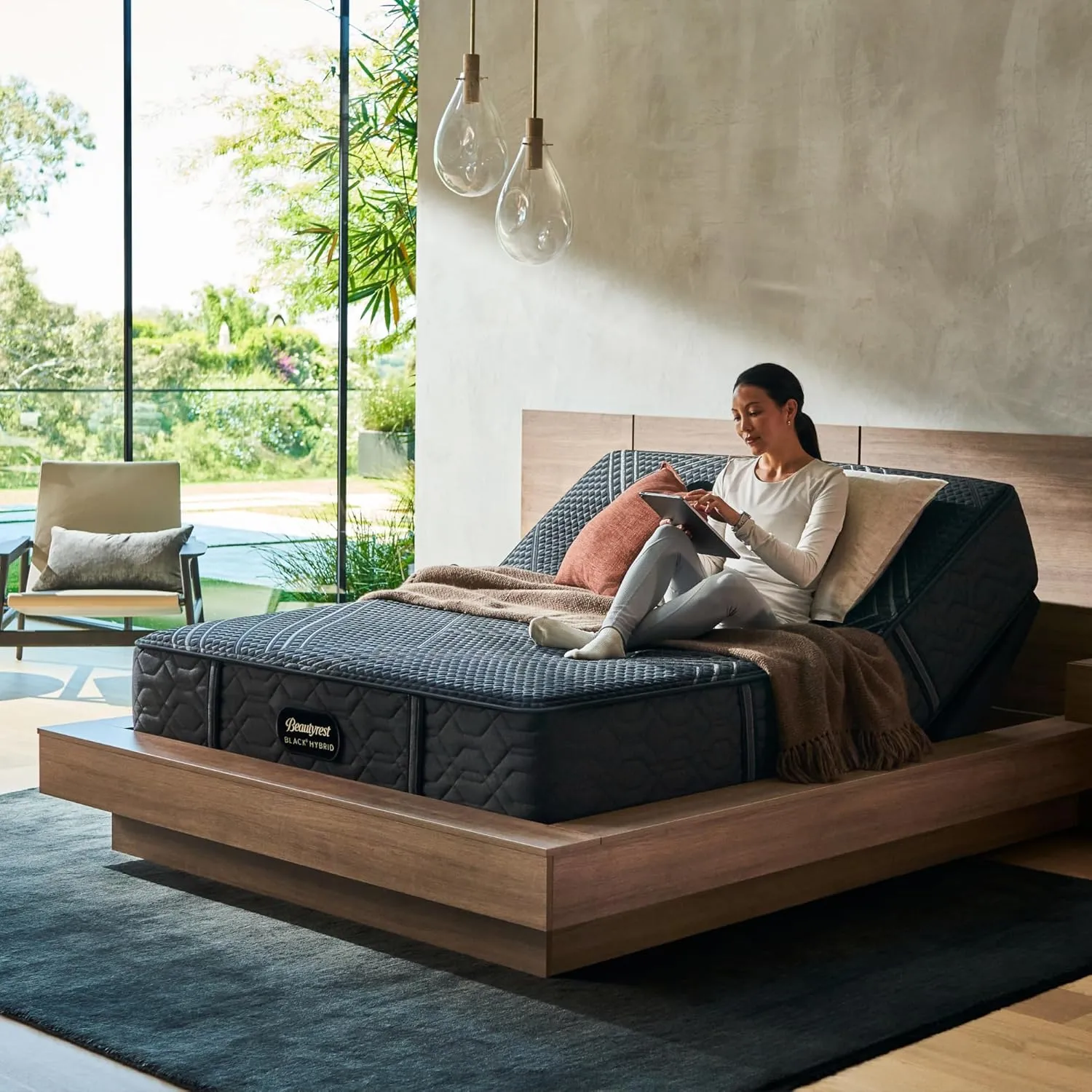 Beautyrest Black Series One Medium 13" Queen Hybrid Mattress, Cooling Tech, Contouring Comfort, Individualized Support, CertiPUR-US, 100-Night Sleep Trial, 10-Year Limited Warranty