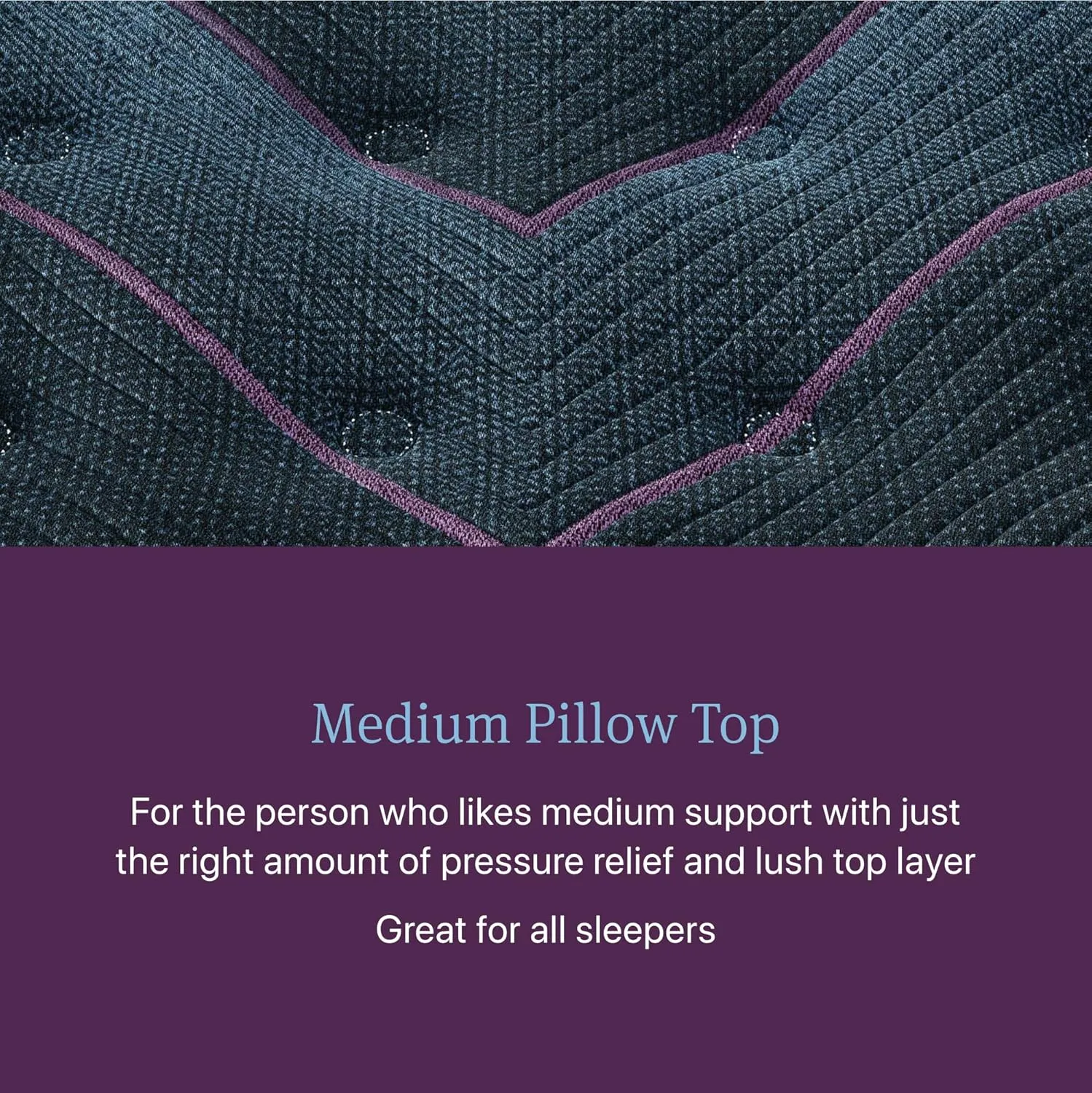 Beautyrest World Class Level Three Medium Pillow Top 15.75" Mattress - Queen Size - Supportive, Pressure Relief, Cooling, Motion Separation; CertiPUR-US, 100 Night Sleep Trial and 10 Year Warranty