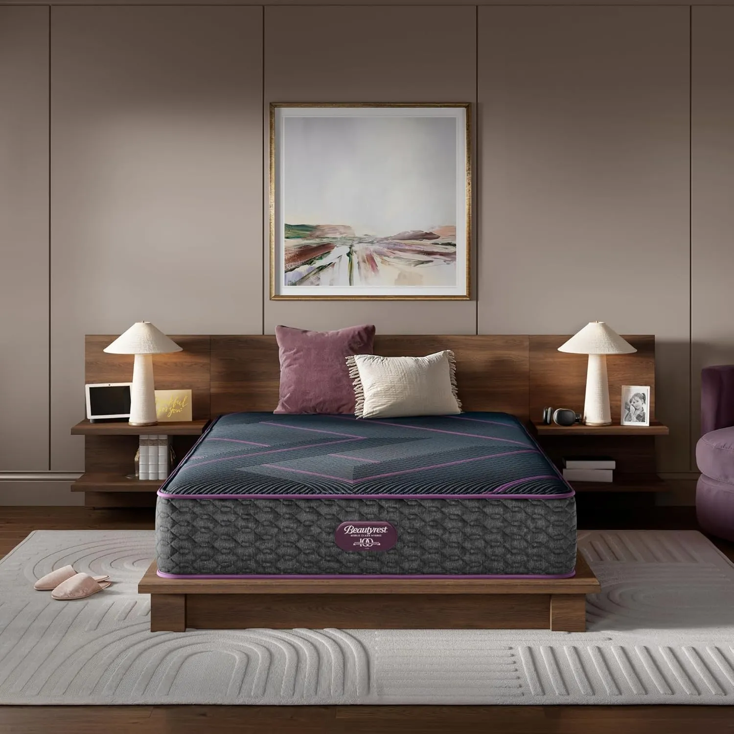 Beautyrest World Class Level Three Plush 13" Hybrid Mattress - Twin XL Size - Durable Support, Pressure Relief, Cooling, Motion Separation; CertiPUR-US, 100 Night Sleep Trial and 10 Year Warranty