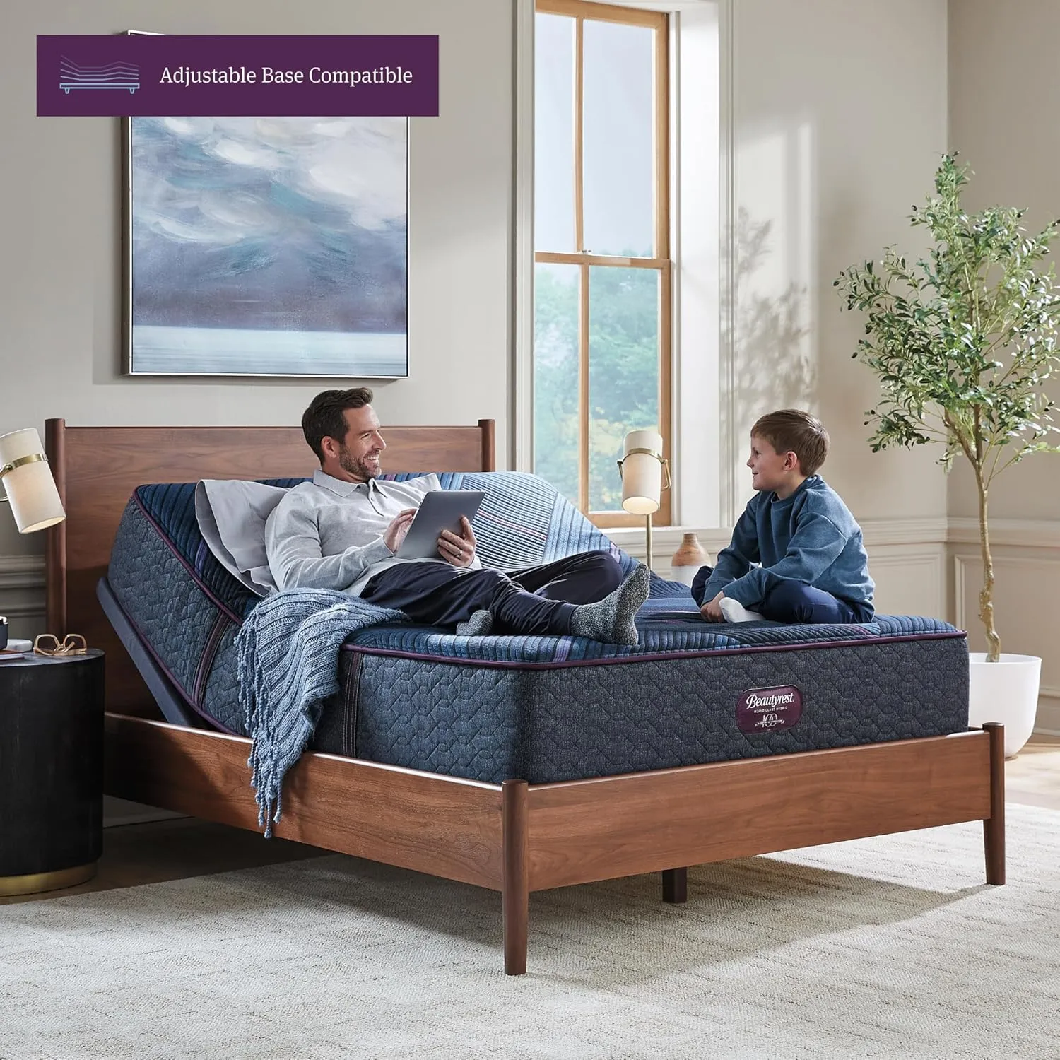 Beautyrest World Class Level Three Plush 13" Hybrid Mattress - Twin XL Size - Durable Support, Pressure Relief, Cooling, Motion Separation; CertiPUR-US, 100 Night Sleep Trial and 10 Year Warranty