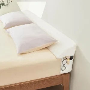 Bed Wedge Gap Filler King (76"x 8"x 6") Wedge Pillow for Headboard Gap 0-8" Mattress Gap Filler Pillow to Fill The Gap Between Mattress and Wall with 2 Side Large Pockets
