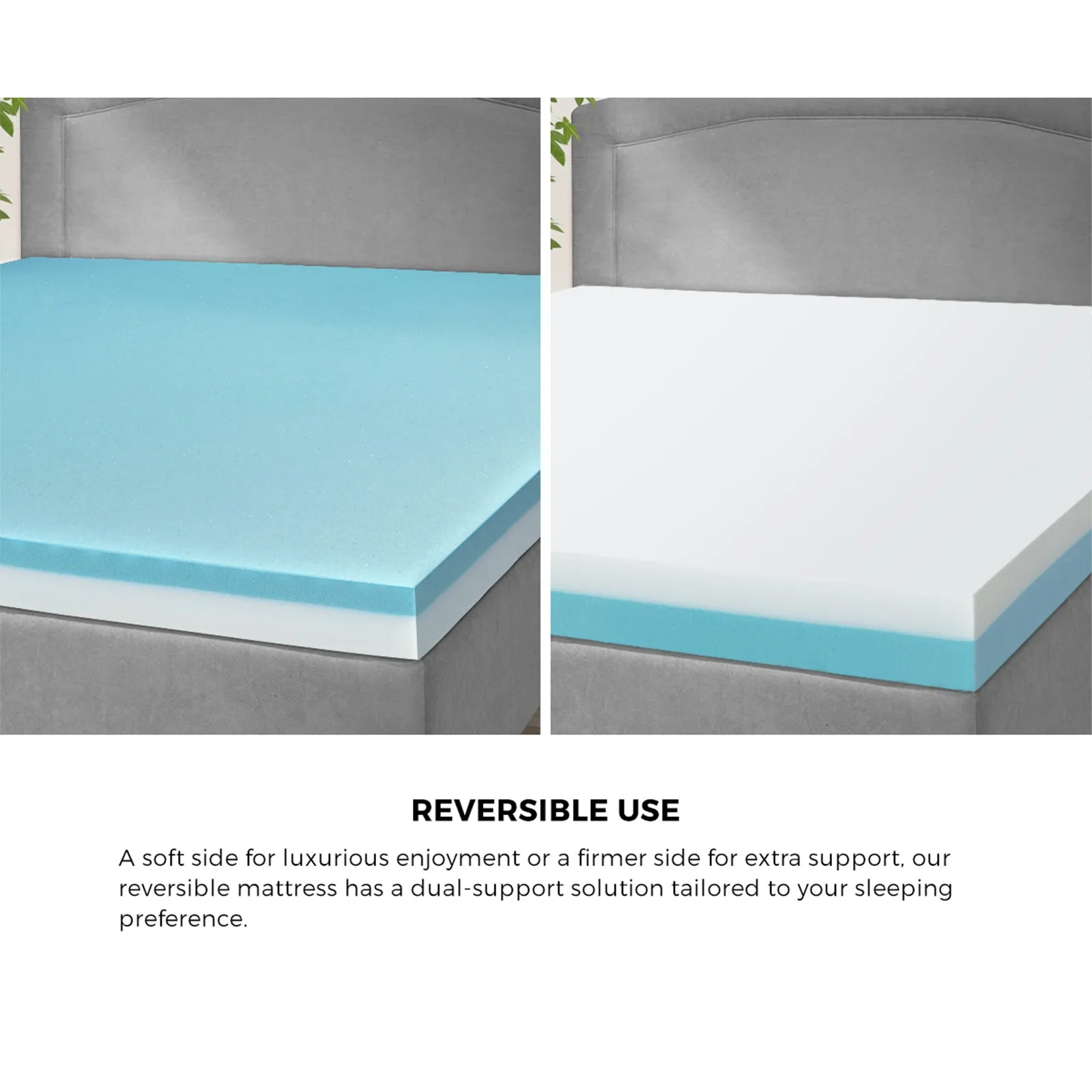 Bedra Mattress No Spring Gel Memory Foam Bed Mattresses King Single Double Queen