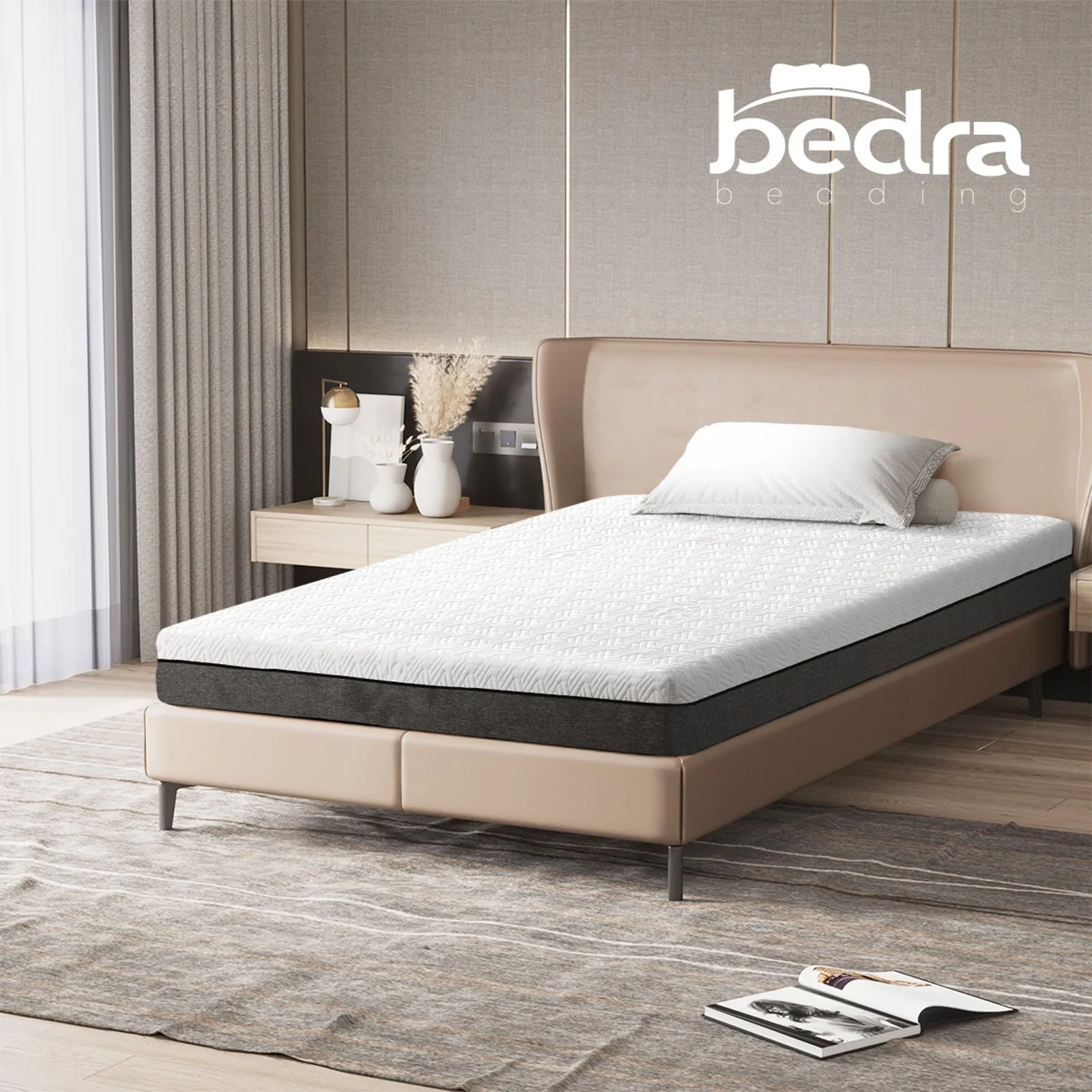 Bedra Mattress No Spring Gel Memory Foam Bed Mattresses King Single Double Queen