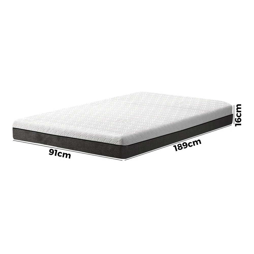 Bedra Mattress No Spring Single Cool Gel Memory Foam Medium Firm