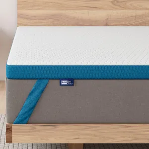 BedStory Extra Firm Mattress Topper King Size 4 inch, Pain-Relief Memory Foam Bed Topper, Enhanced Cooling Gel Infused, Skin-Friendly Non-Slip Mattress Pad, CertiPUR-US Certified