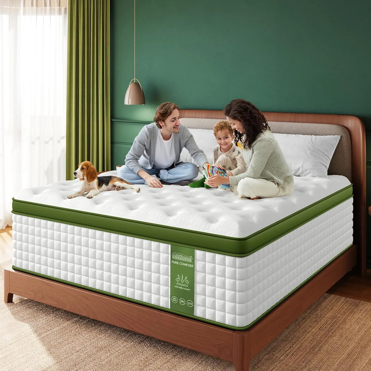BedStory Queen Mattress for Side Sleepers & Couples,12 Inch Cooling Gel Hybrid Bed Extra Lumbar & Shoulder Support CertiPUR-US with 760  Pocket Springs, Pain Relief Fiberglass-Free