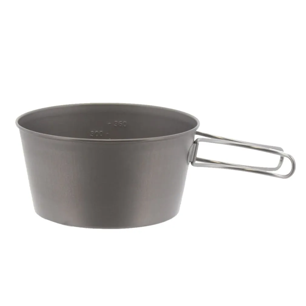 belmont BM-427 Titanium Sierra Cup 480ml 鈦金屬摺柄登山杯