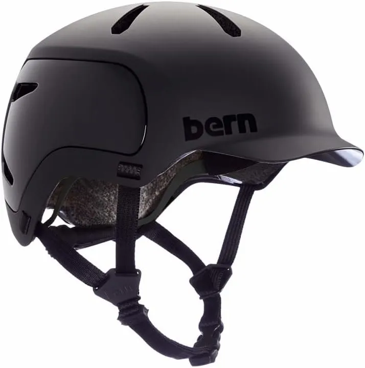 Bern Watts 2.0 Adult Bicycle Helmet, Brim Style, Multisport Certified, Compass Dial-Adjusted Fit, for Biking, Skating, Boarding
