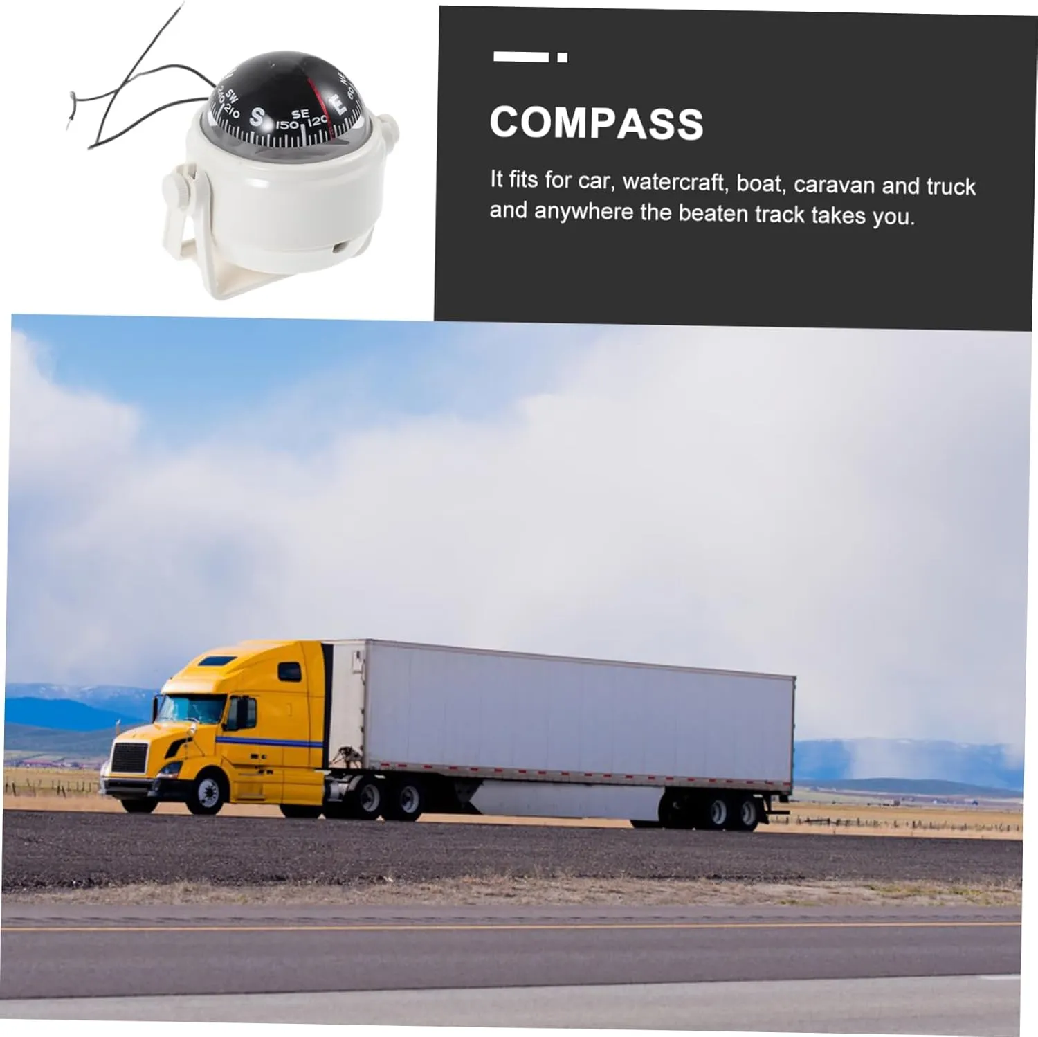BESPORTBLE Compass Car Boat Car Decoration Compass for Car Dashboard Vehicle Dashboard Compass Boat Compass Vehicle