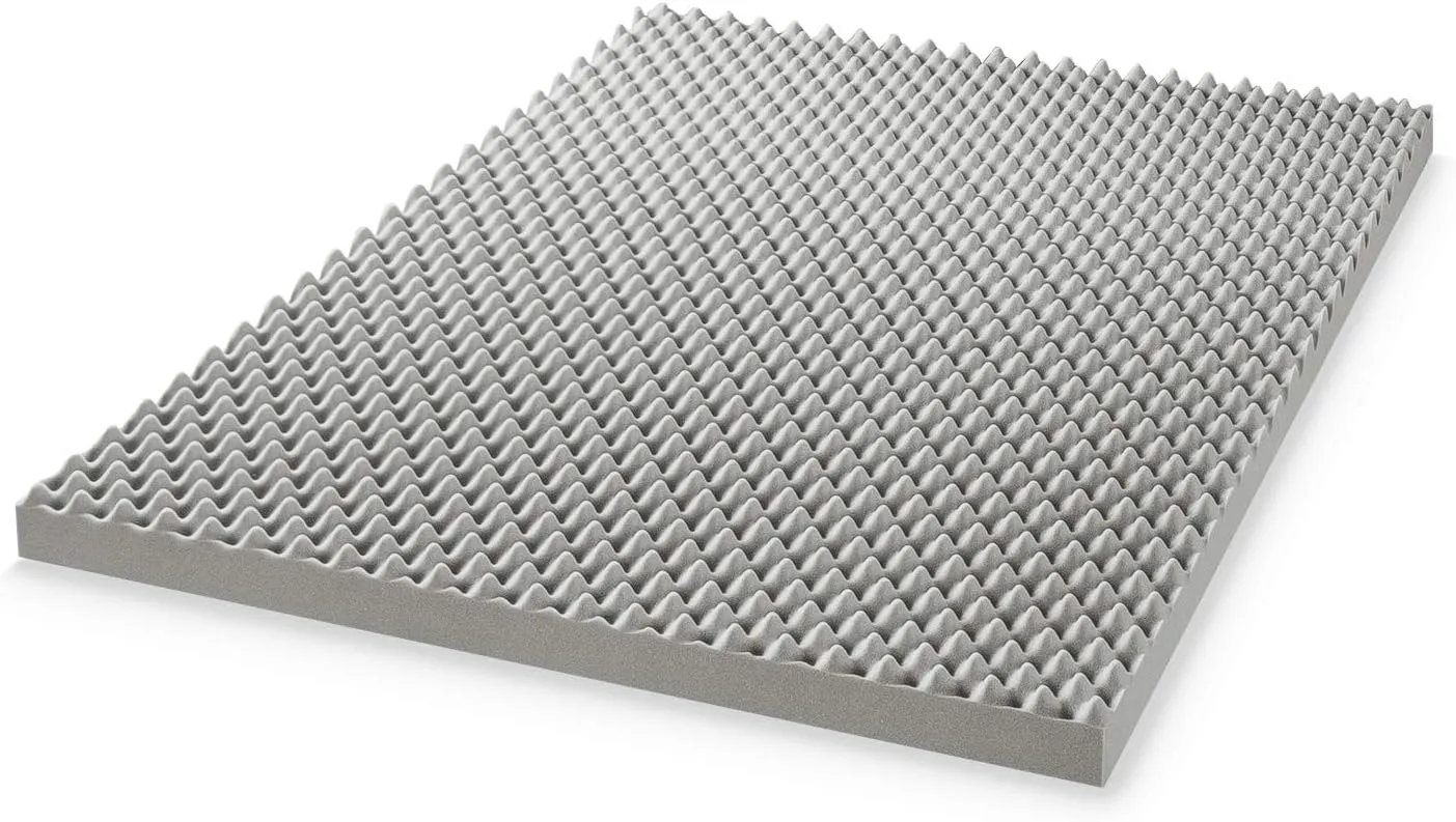 Best Price Mattress Mellow 4 Inch Egg Crate Memory Foam Mattress Topper with Infusion, Twin