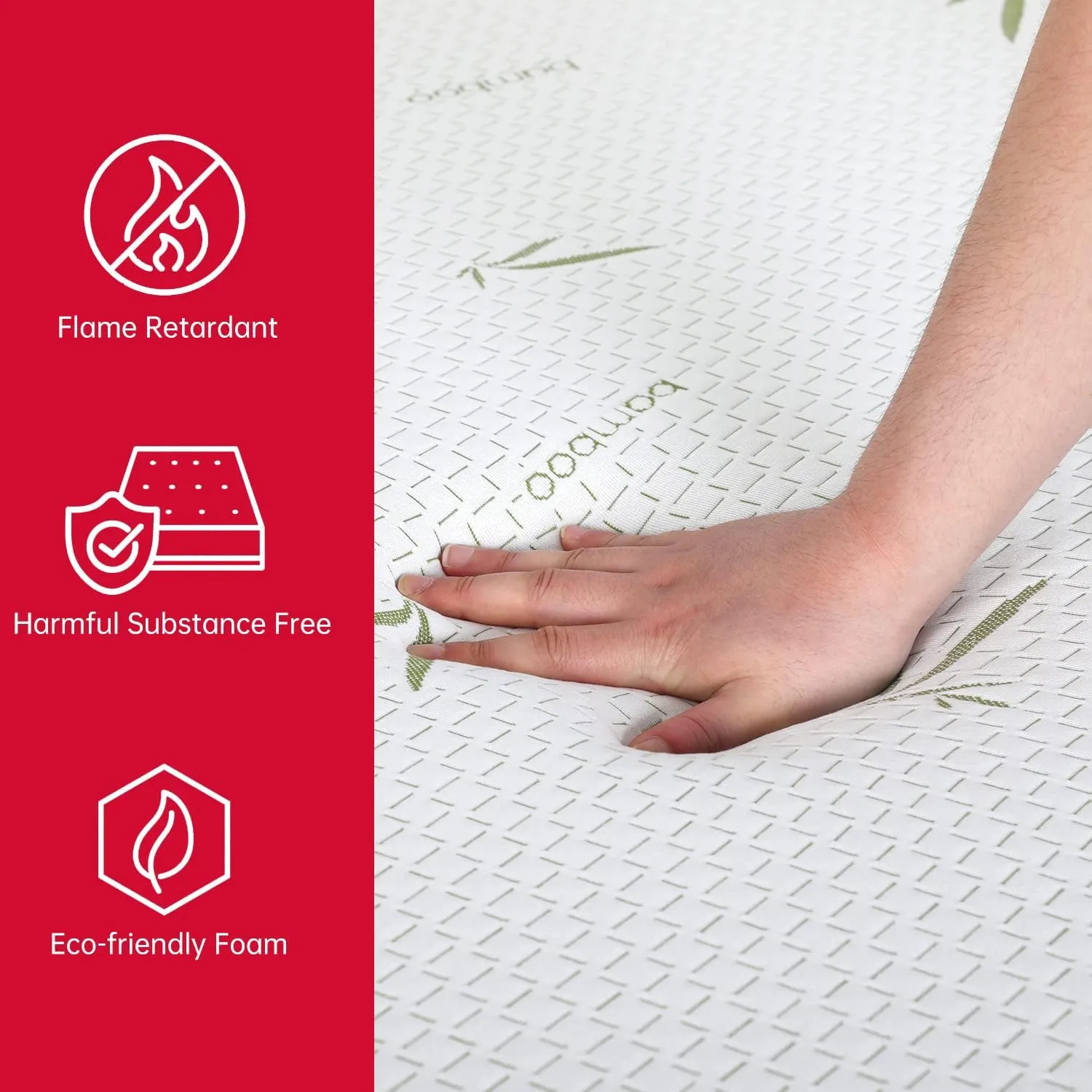 BestMassage 8 in Gel Memory Foam Mattress Mattresses for Cool Sleep & Pressure Relief,Medium Firm Mattresses CertiPUR-US Certified/Bed-in-a-Box (8 in, Queen)