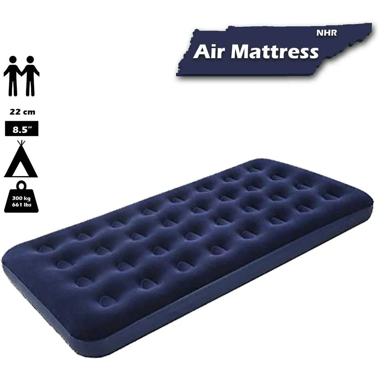 Bestway Inflatable Single Air Bed Premium Quality Flocked Blow Up Mattress