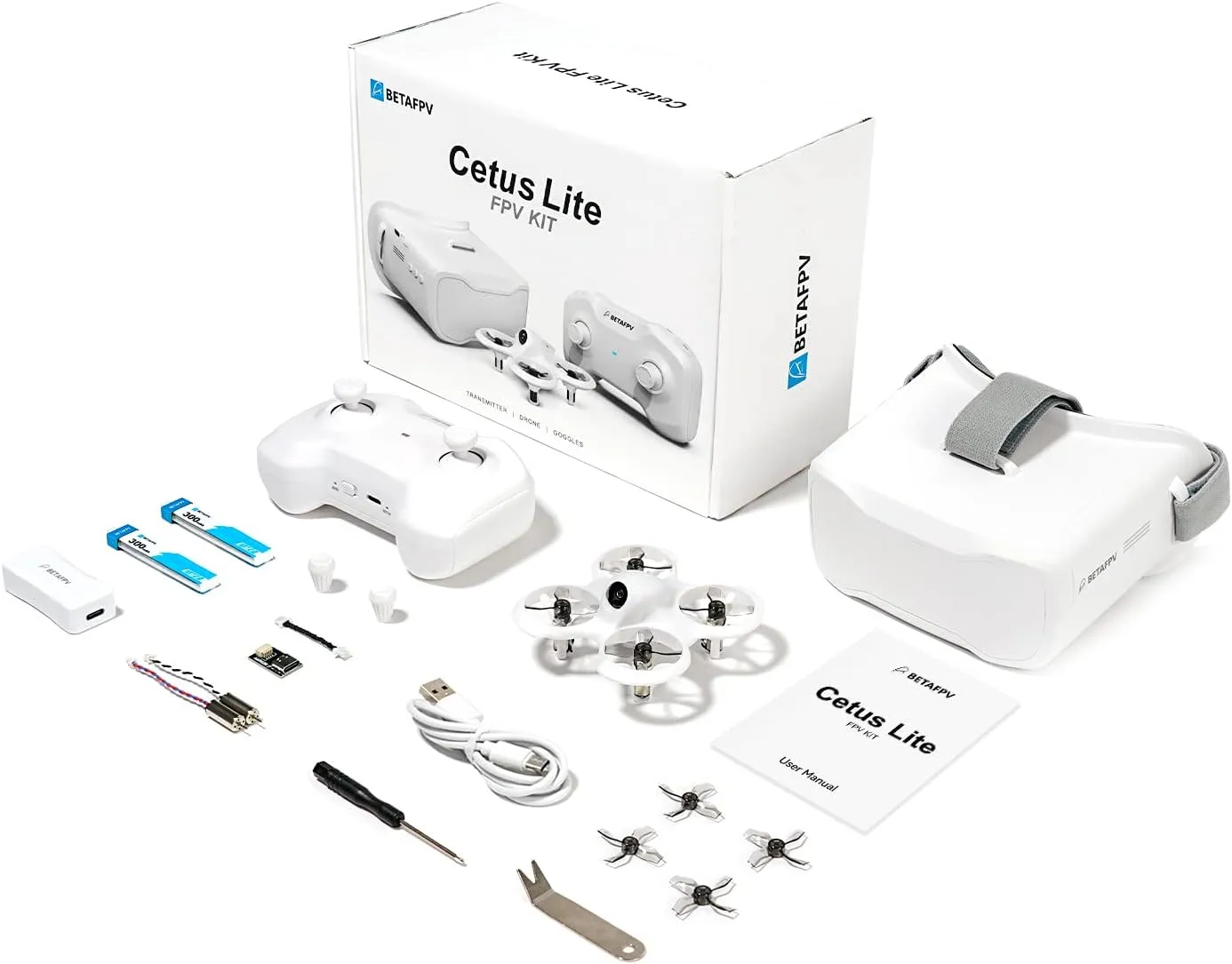 BETAFPV Cetus Lite FPV Drone Kit for Kids, with Altitude Hold Self Protection Function 2 Speed Modes Support Simulator Ready to Fly Kit for FPV Beginners to Start Flying Indoor Outdoor- Frsky D8