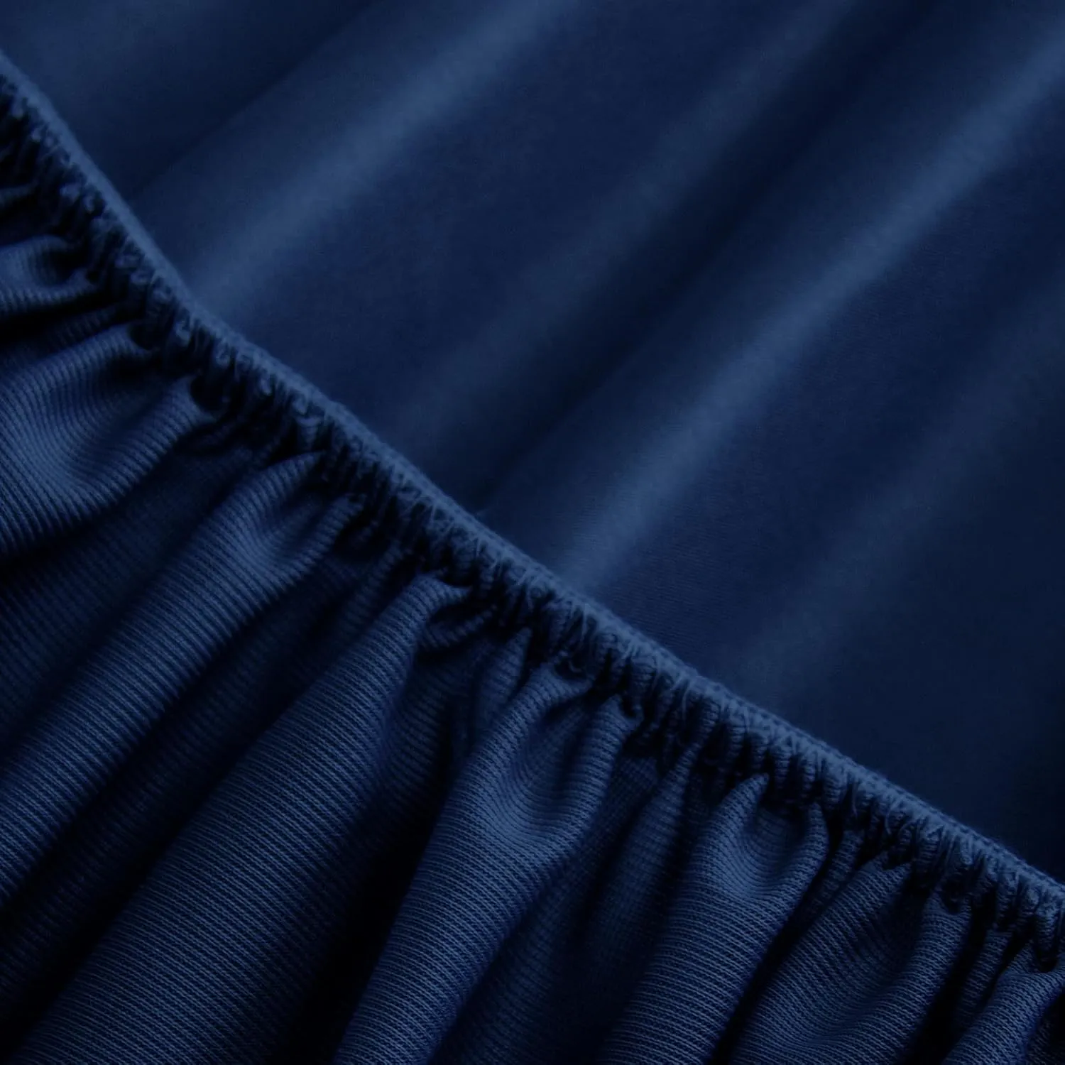 Biloban Twin Fitted Sheet 2 Pack, Twin Bedding Fitted Sheets Only with Deep Pocket up to 14", Bottom Sheet, Shrinkage & Stain Resistant Fitted Bed Sheets, Wrinkle Free & Easy Care, Navy Blue