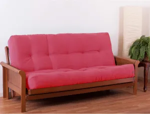 Blazing Needles Renewal 9" Twill Futon Mattress, Full, Bery Berry