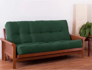 Blazing Needles Renewal 9" Twill Futon Mattress, Full, Forest Green