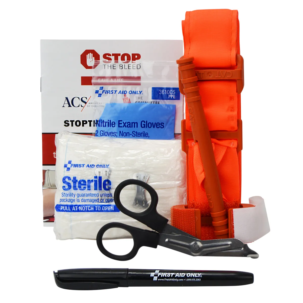 Bleeding Control Kit for California Regulation AB2260, Fabric Pouch