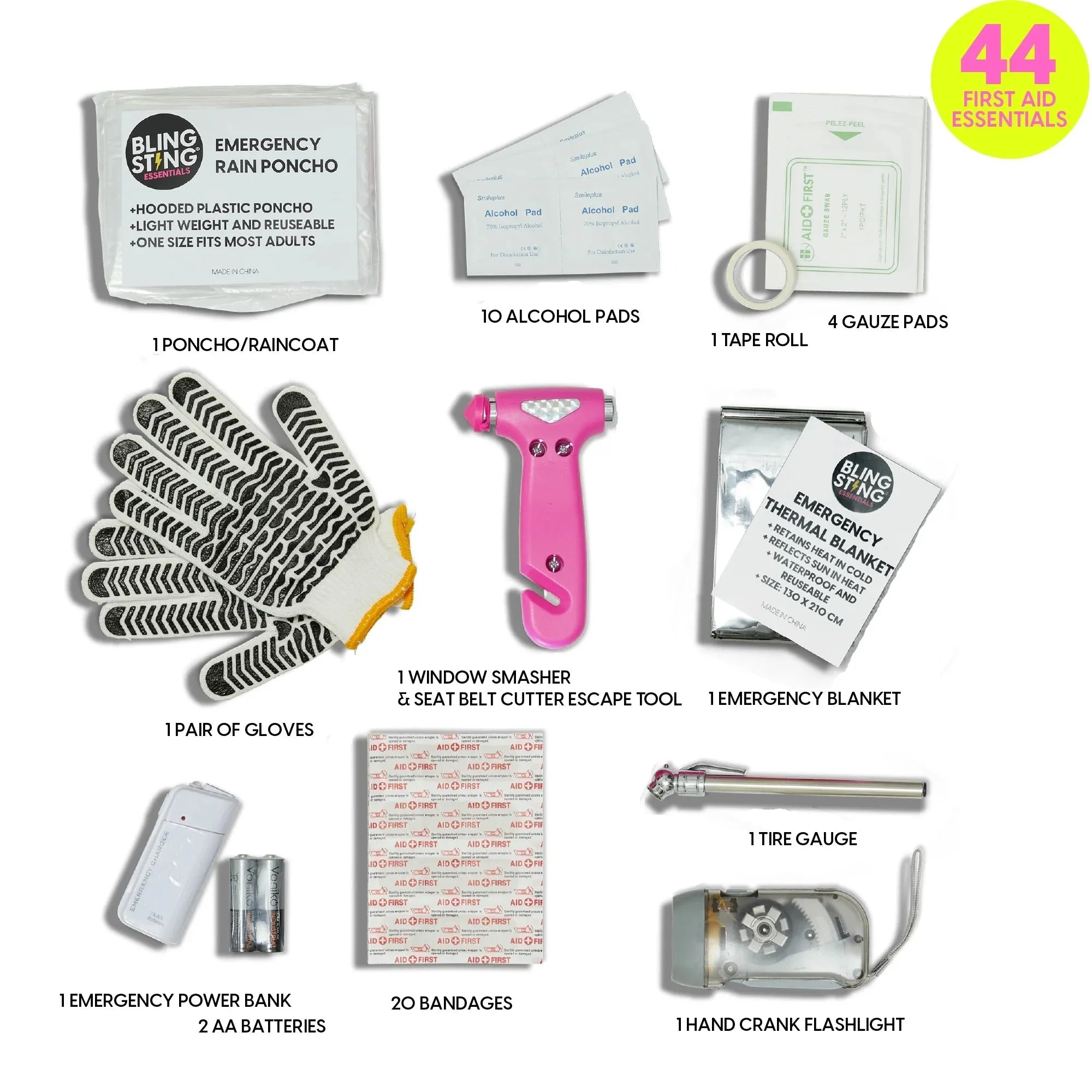 Bling Sting Car Emergency Kit
