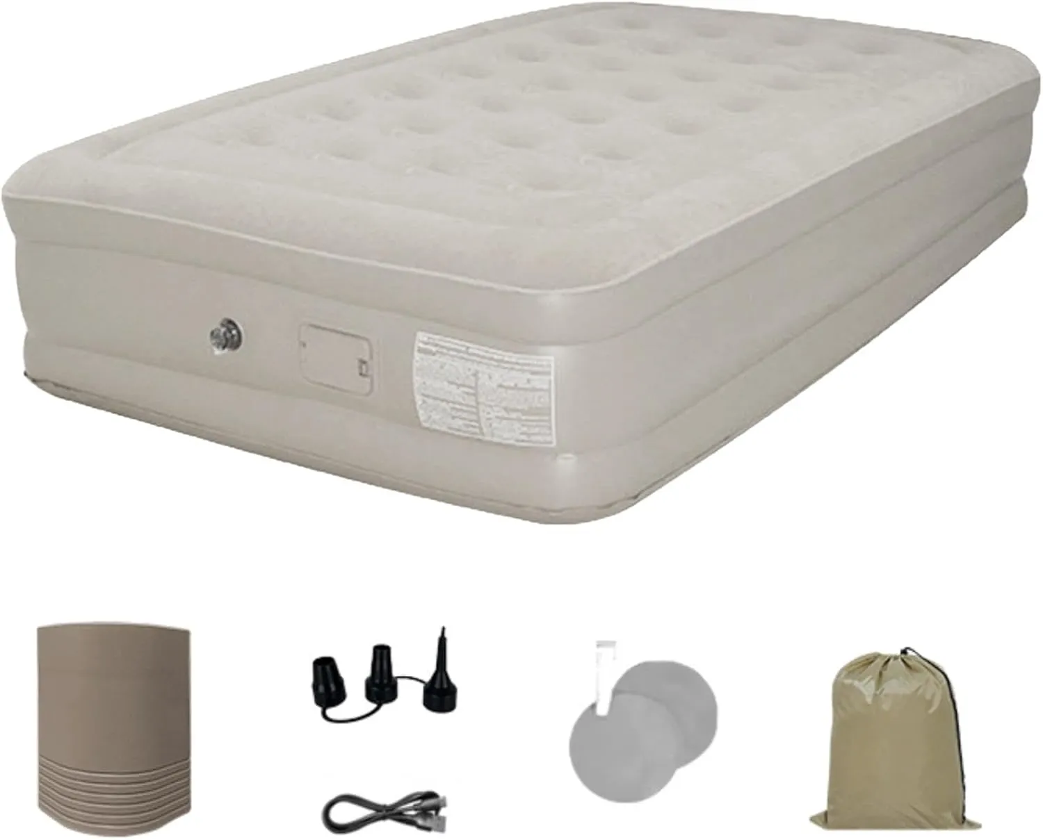 Blow up Mattress | Quick Inflation Deflation Air Mattress | Comfort Inflatable Bed, High Blow up Airbed for Home, Camping, Picnic