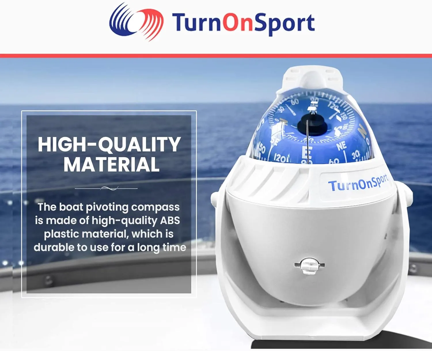 Boat Compass Dash Mount Flush - Boating Compass Dashboard Suction - Navigation Marine Compass Boats Surface Mount - Illuminated Dashboard Compass Ship - Electronic Sea Compass