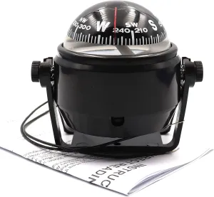 Boat Compass Dashboard Marine Compass for Boat Compass Dash Mount Night Lighting