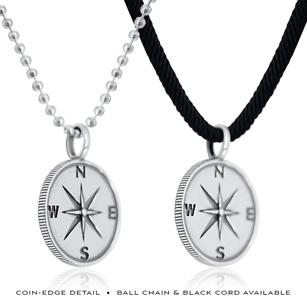 boone men's compass necklace • retirement