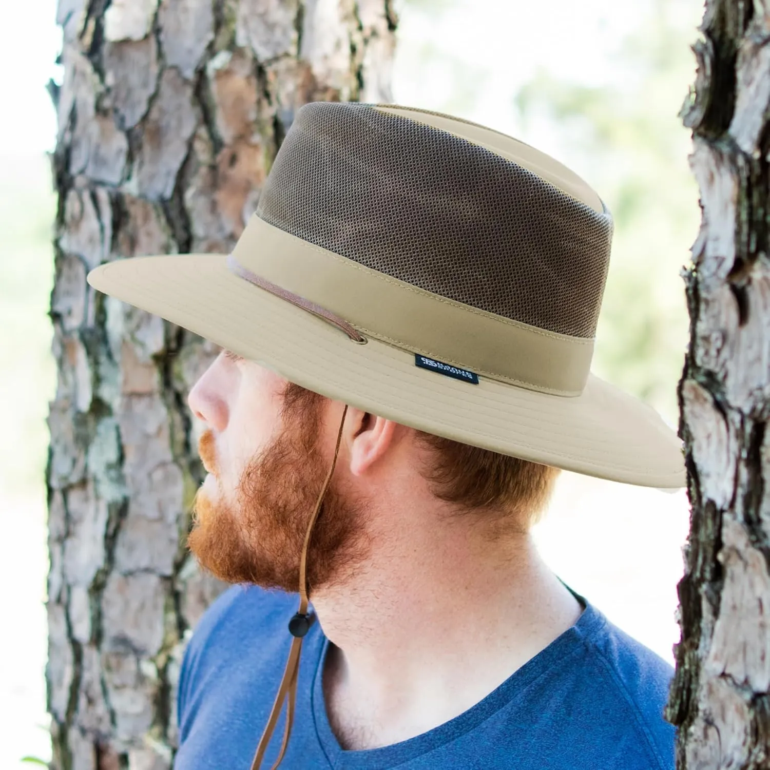 Bouie Safari Sun Hat - UPF 50 , Water-Repellent Wide Brim Bucket Hat for Hiking, Fishing