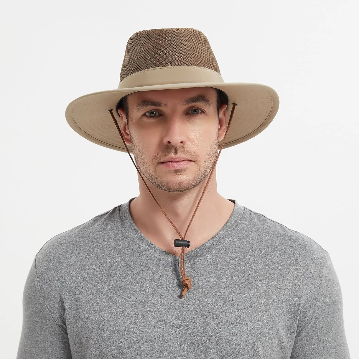 Bouie Safari Sun Hat - UPF 50 , Water-Repellent Wide Brim Bucket Hat for Hiking, Fishing