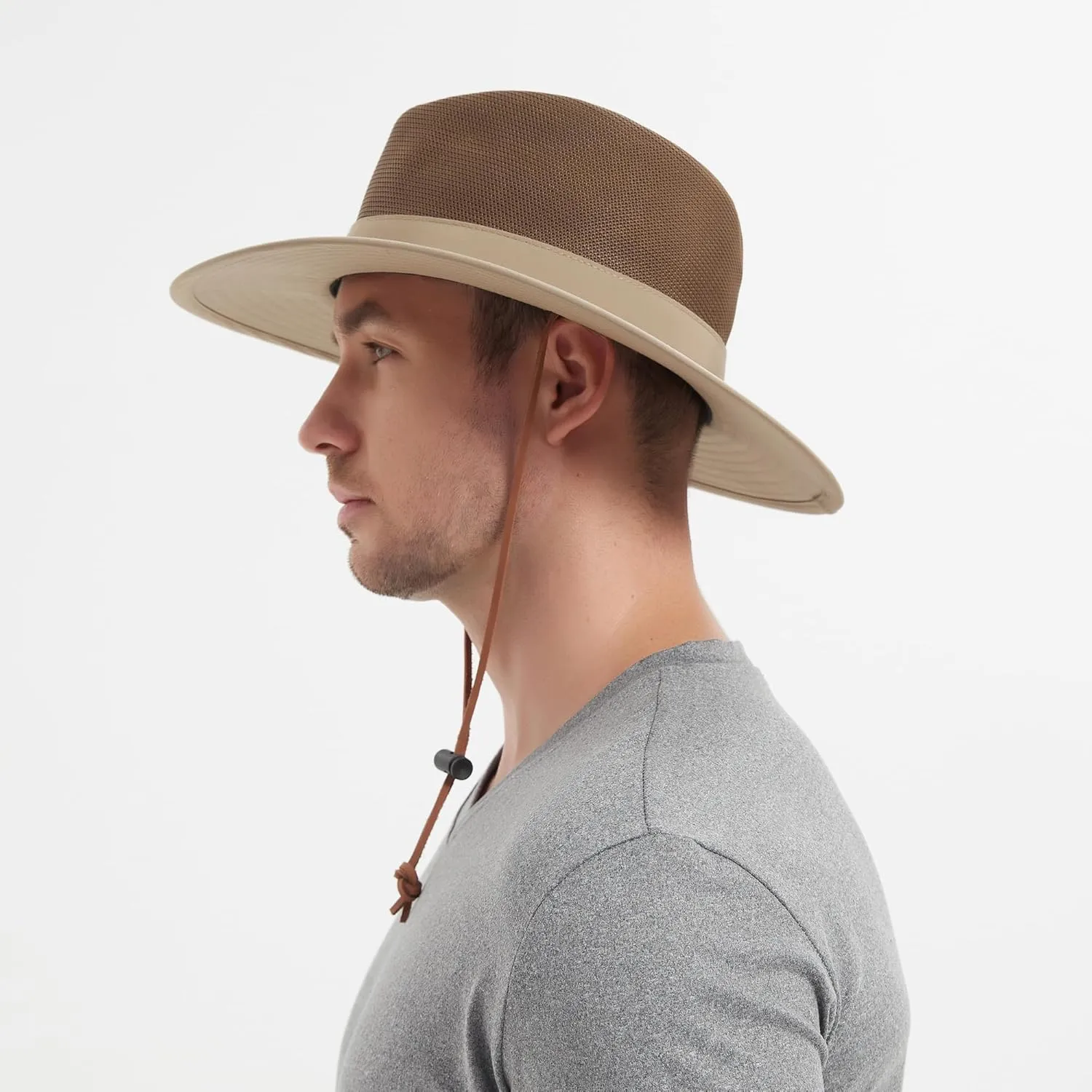 Bouie Safari Sun Hat - UPF 50 , Water-Repellent Wide Brim Bucket Hat for Hiking, Fishing