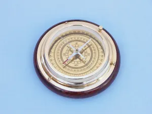 Brass Directional Desktop Compass 6"