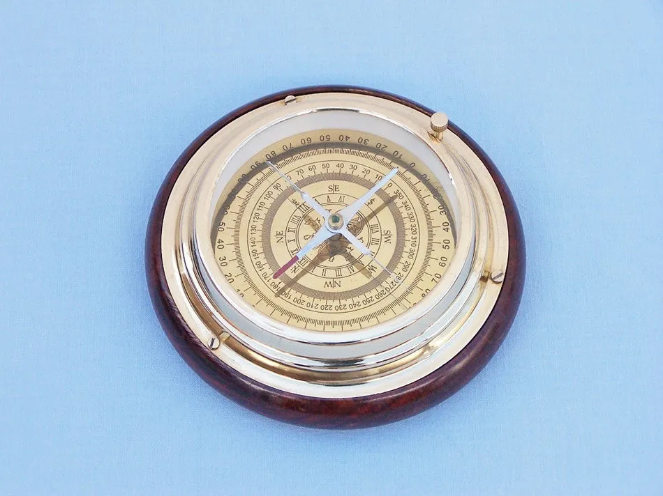 Brass Directional Desktop Compass 6"
