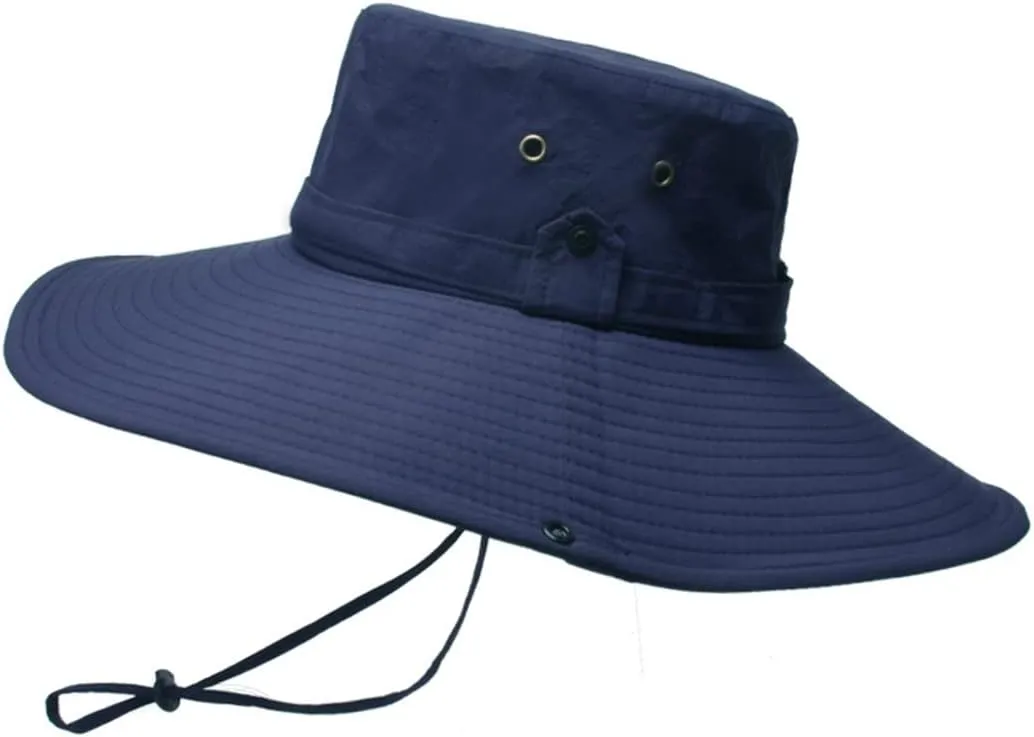 Breathable Mesh Bucket Hat Outdoor Summer Sun Protection Boonie Cap Hiking Fishing Bucket Sun Cap
