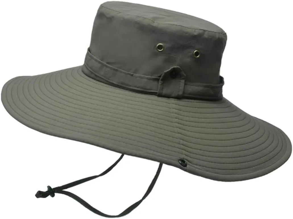Breathable Mesh Bucket Hat Outdoor Summer Sun Protection Boonie Cap Hiking Fishing Bucket Sun Cap