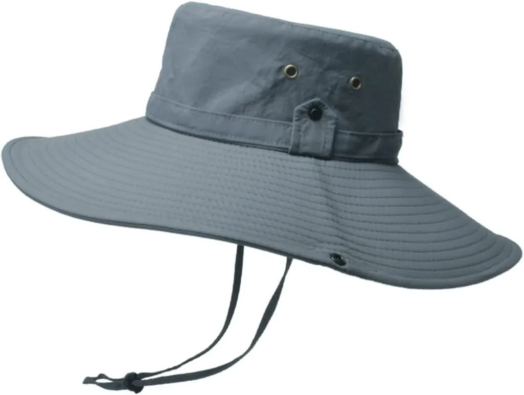Breathable Mesh Bucket Hat Outdoor Summer Sun Protection Boonie Cap Hiking Fishing Bucket Sun Cap