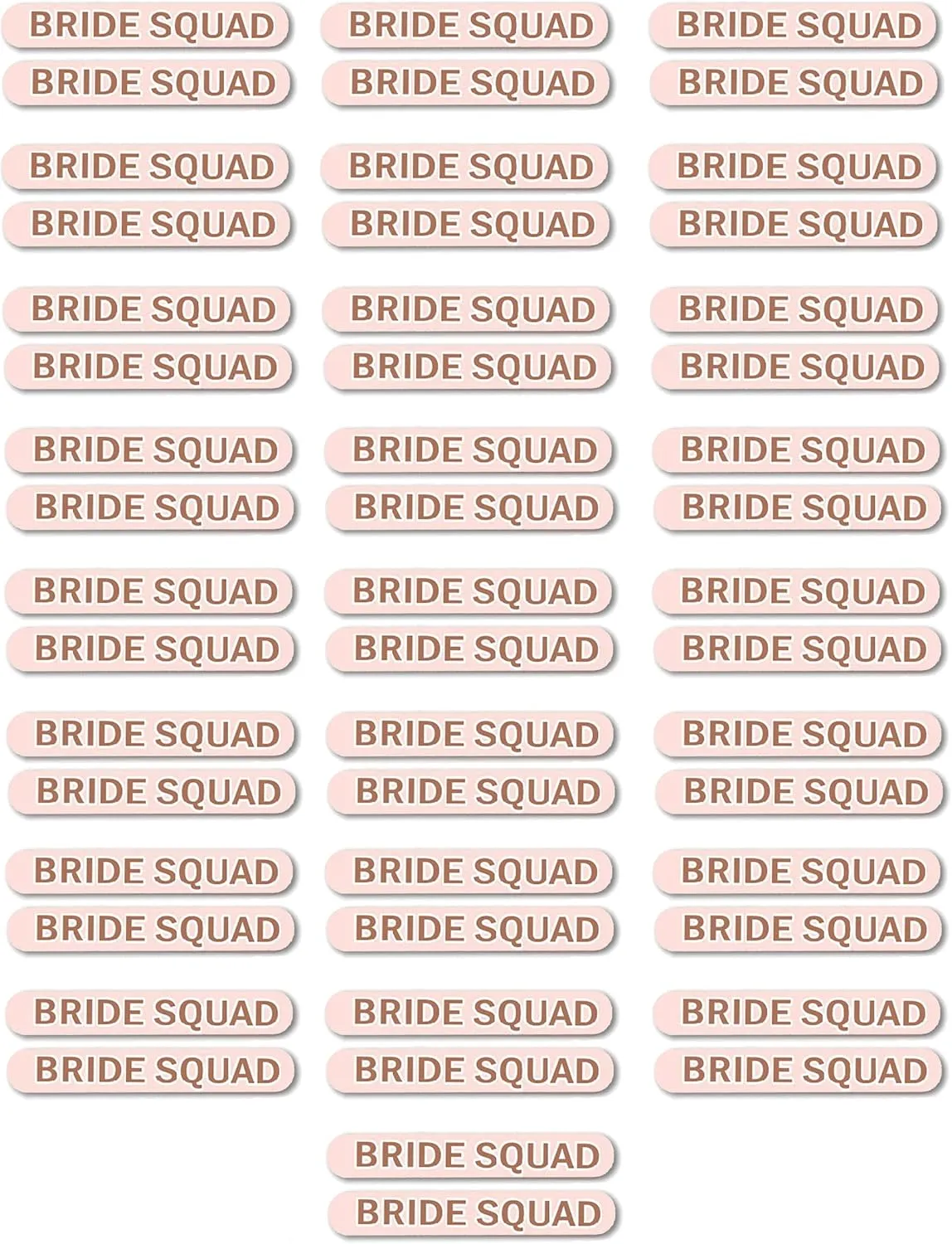 Bridal Shower Favors for Guests 50 - Set of 50 Rose Gold Sparkle Bride Squad Nail Files - Bridesmaid Emergency Kit - Emery Board
