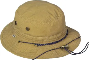 Broner Canyon Soft Cotton Bucket Hat with Multi-Colored Chin Cord