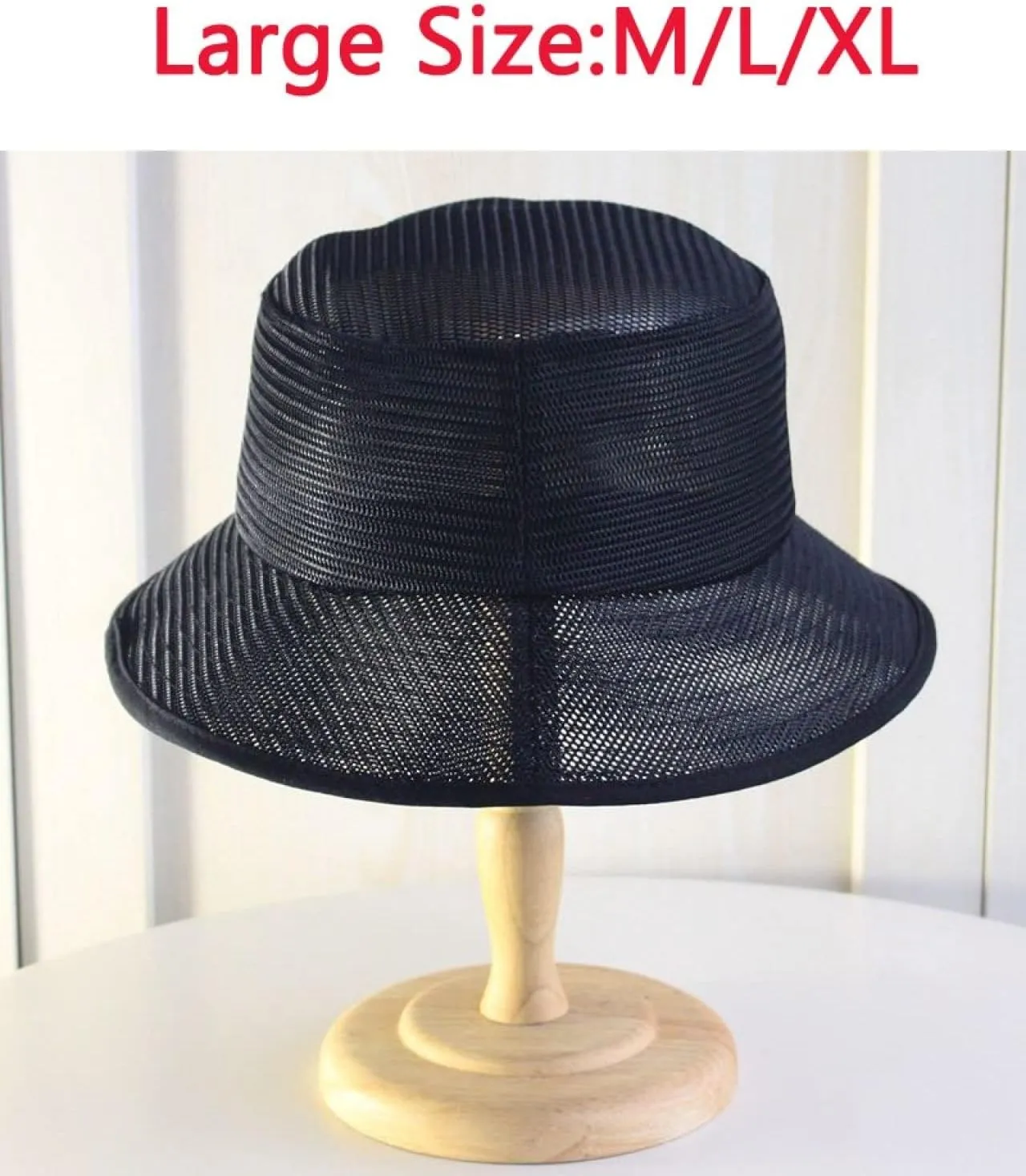 Bucket Hat Big Size Mesh Fisherman Hats for Men Big Brim Hat Men's Cap Mesh Hat Breathable Sunshade Summer Bucket H