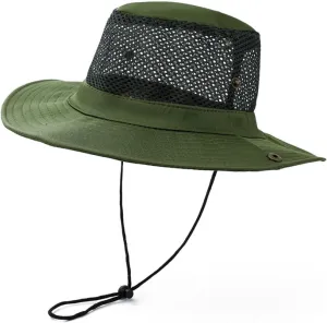 Bucket Hat Men Women Outdoor Beach Seaside Sun Shade Breathable Bucket Hat Male Summer Fishing Collapsible Mesh Fis