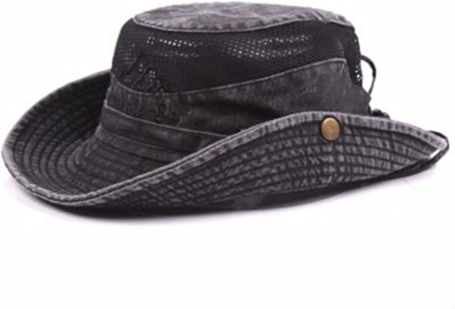 Bucket Hat Men's Cap Summer Mesh Breathable Retro Cotton Bucket Hat Panama Jungle Fishing Hats Dad's Beach Cap Buck