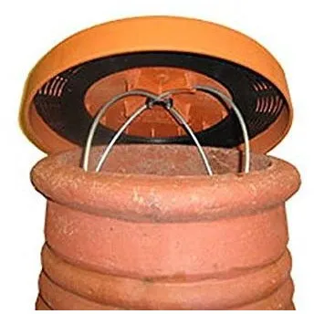 C-Cap Terracotta Chimney Cowl - 350mm for Larger Pots
