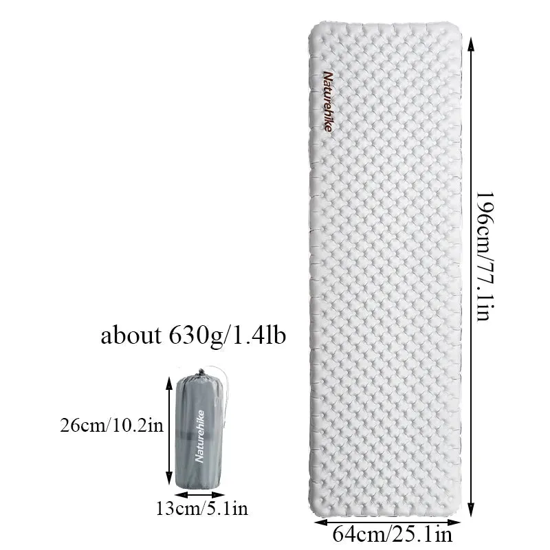 Camping Air Mattress 5.8 High R Value Ultralight
