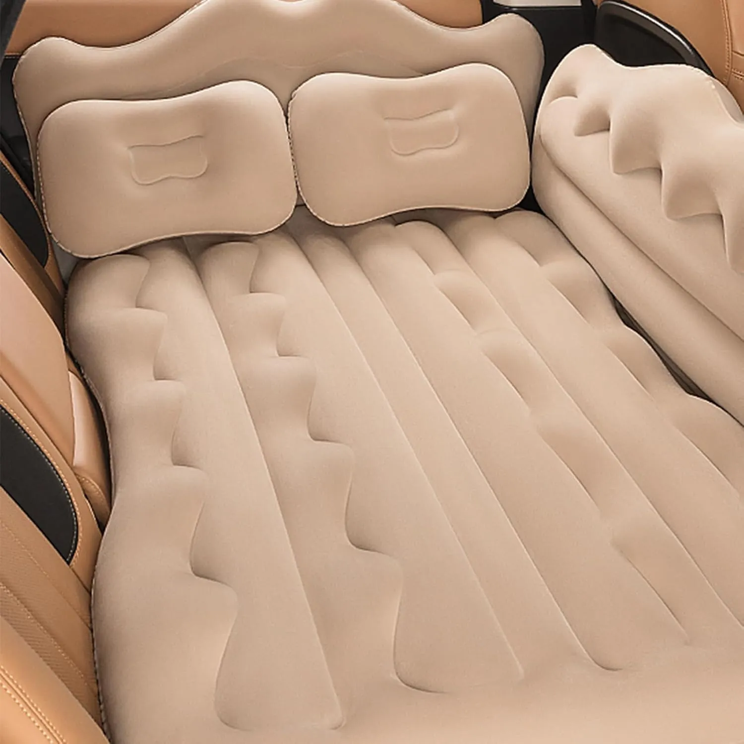 Car Air Mattress for Ford Kuga MK3 2020 2021 2022 2023 2024 Thickened Durable Car Camping Air Mattress Bed with Air Pump Inflatable Sleeping Mat,B
